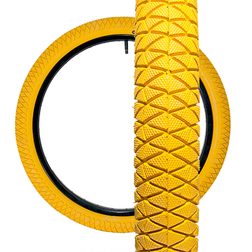 QU-AX tyre 406mm (20"), yellow