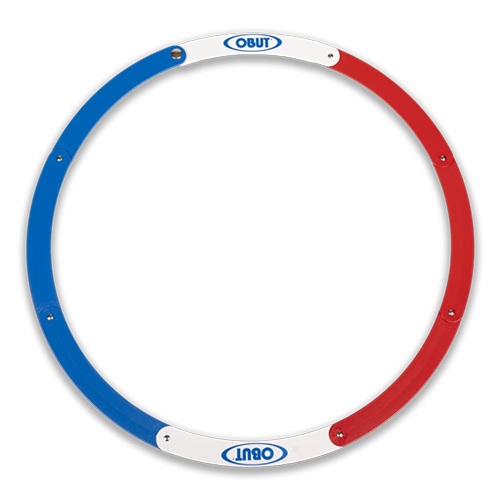 Obut - Abwurfkreis 50cm faltbar Tricolor (rot-weiß-blau)