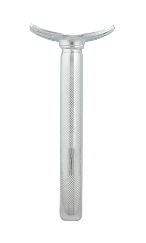 QU-AX Sattelstütze 25,4mm x 200mm Stahl, silber