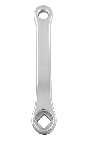 QU-AX taper square cranks 127mm steel (Pair)