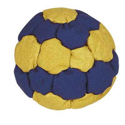Footbag 32 panels, plastic granulate