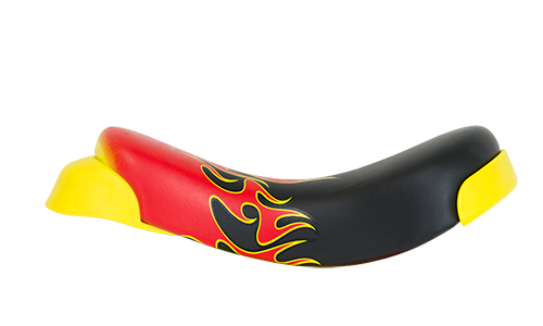 QU-AX Einradsattel Luxus Flamme