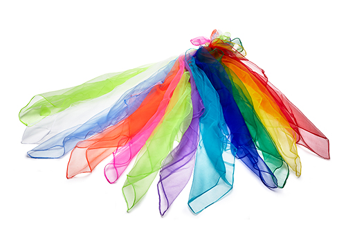 Henrys Juggling Scarves 65x65cm 12er Set 100% Polyamid