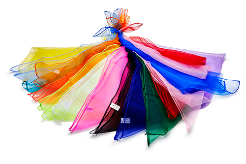 Henrys Juggling Scarves 65x65cm, 100% Polyamid