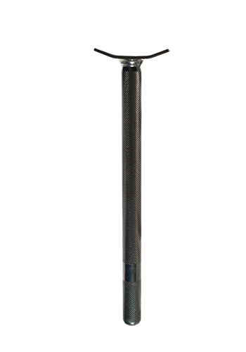 QU-AX Sattelstütze 25,4mm x 350mm Stahl, schwarz